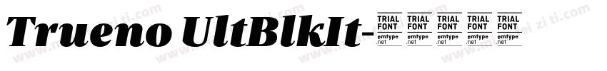 Trueno UltBlkIt字体转换